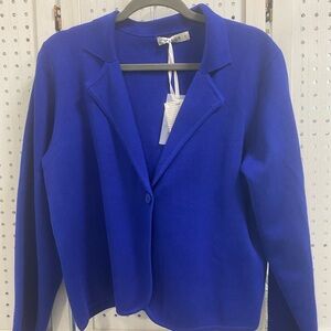 Grace Karin Vibrant Blue Suit Jacket